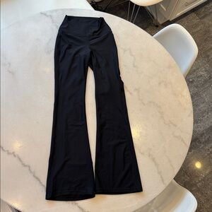 90 degree by reflex Black High-Waist Flare Leg Active Pants